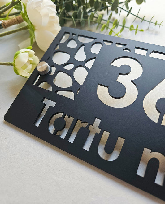 12x21 cm Luksuslik majanumber #6 | Tänavasildid