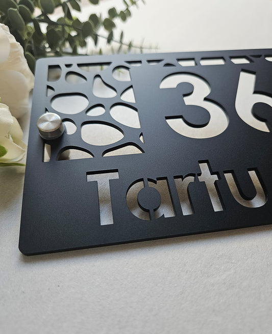 16x28 cm Luxury house number #9 | Modern House Numbers