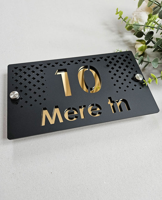 Luxury house number #14 | Modern House Numbers