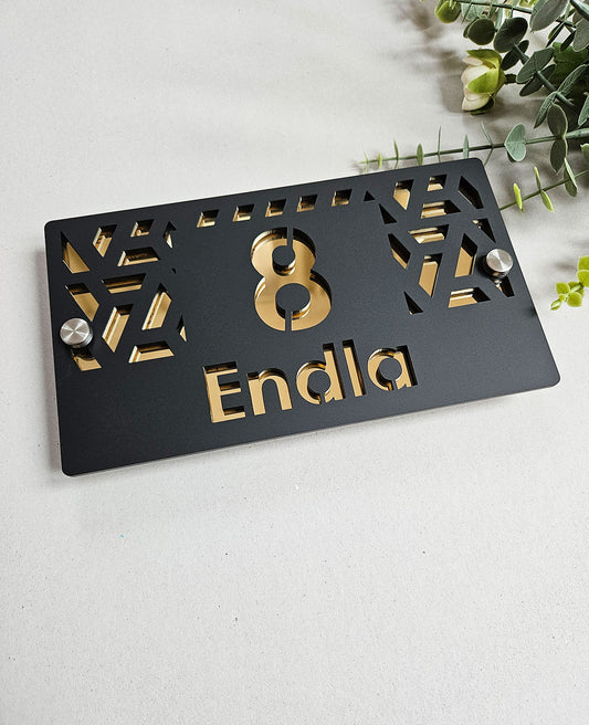 Luxury house number #12 | Modern House Numbers