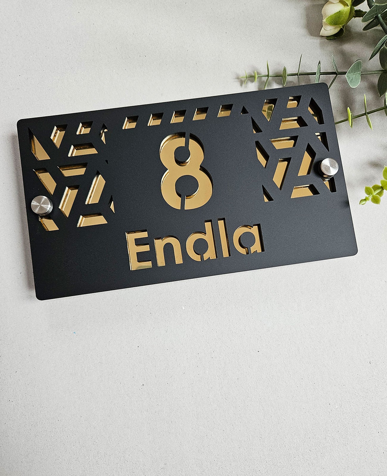 Luxury house number #12 | Modern House Numbers