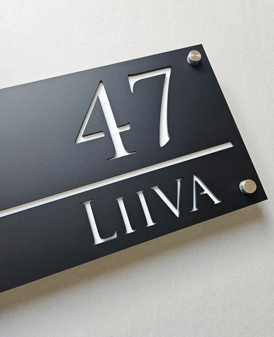 Luxury house number #8 | Modern House Numbers