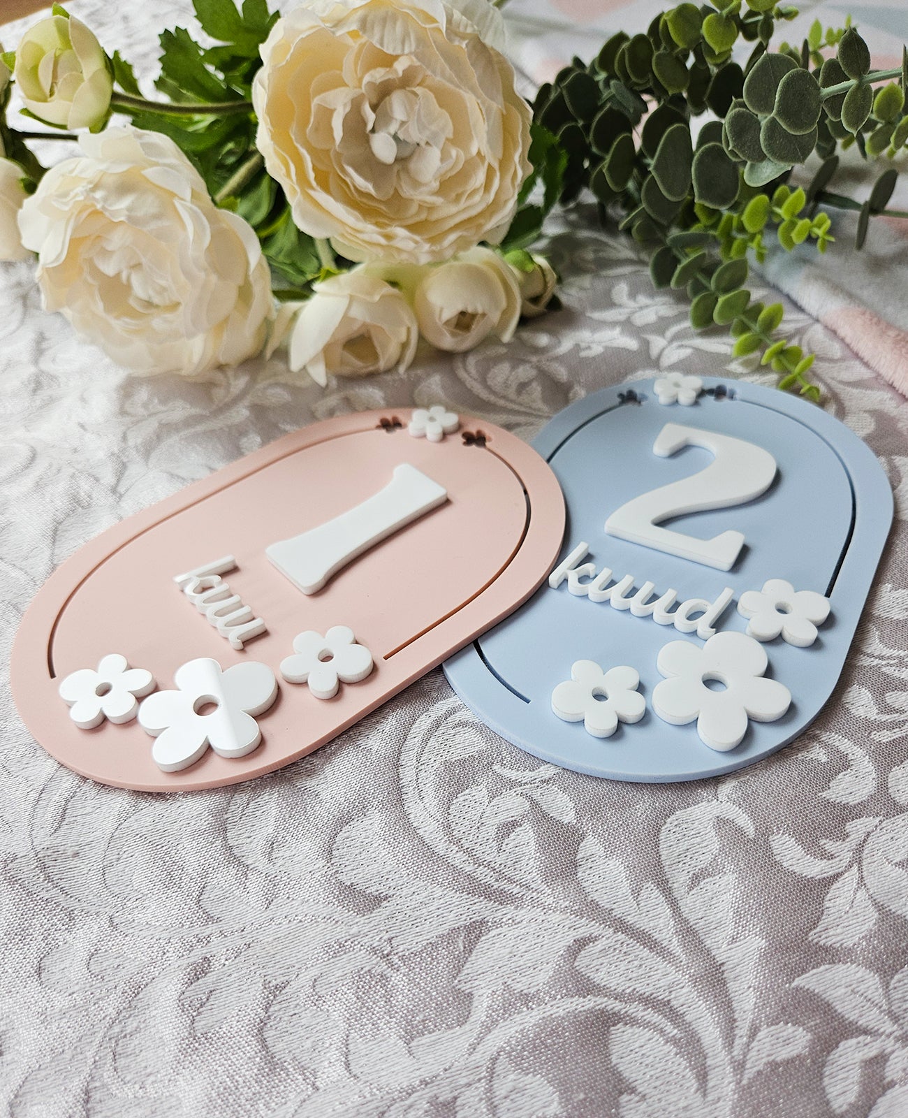 1-12 Month Baby milestone cards IN ESTONIAN