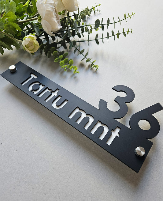 28x12 cm Luksuslik majanumber #7 | Tänavasildid