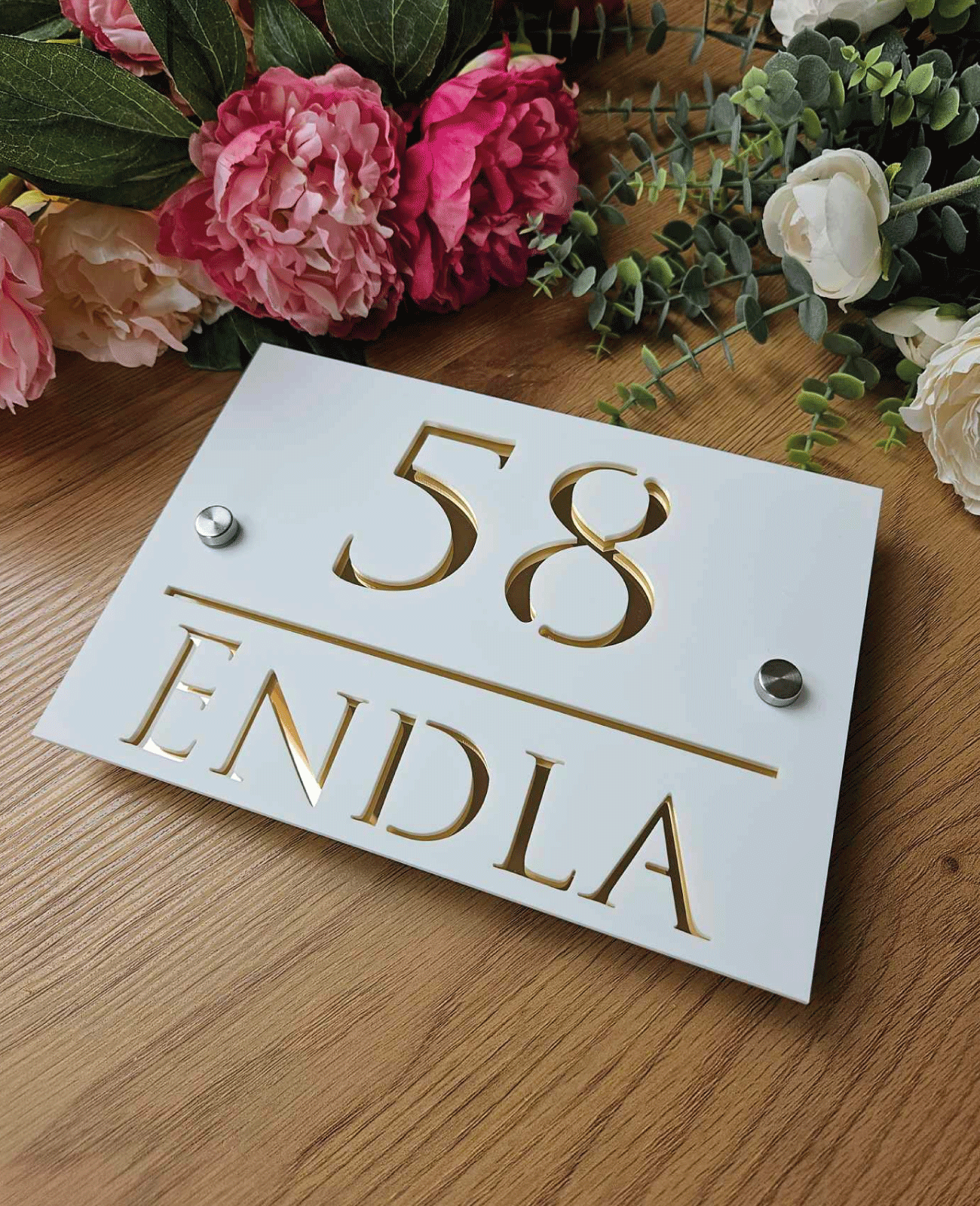 Luxury house number #4 | Modern House Numbers