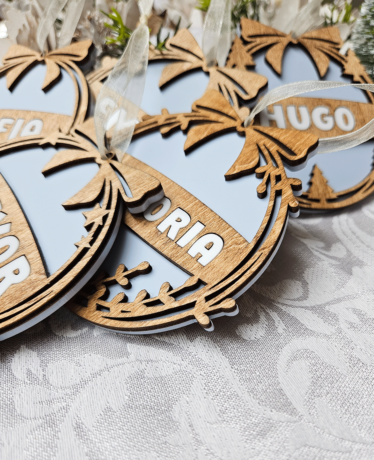 Personalized Christmas Tree Ornament (Design 2)