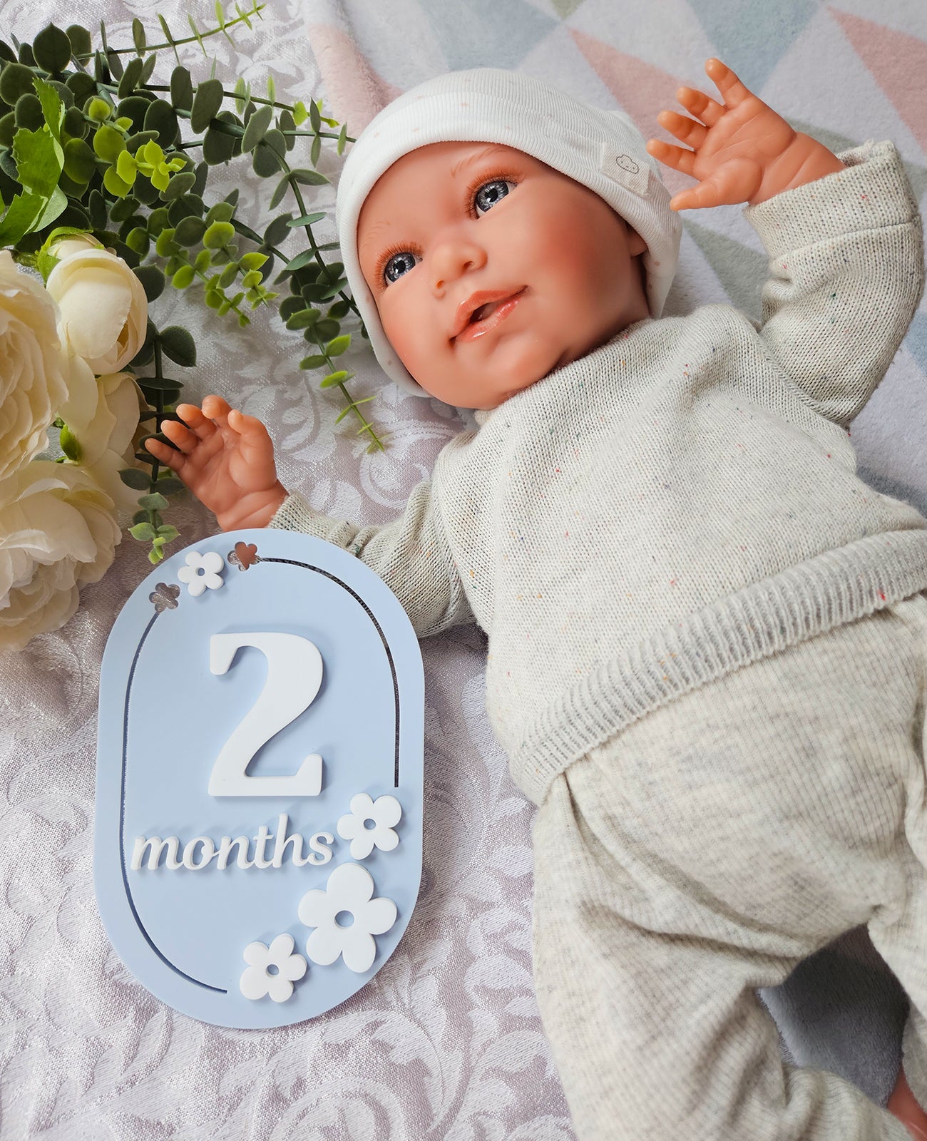 1-12 Month Baby milestone cards IN ENGLISH