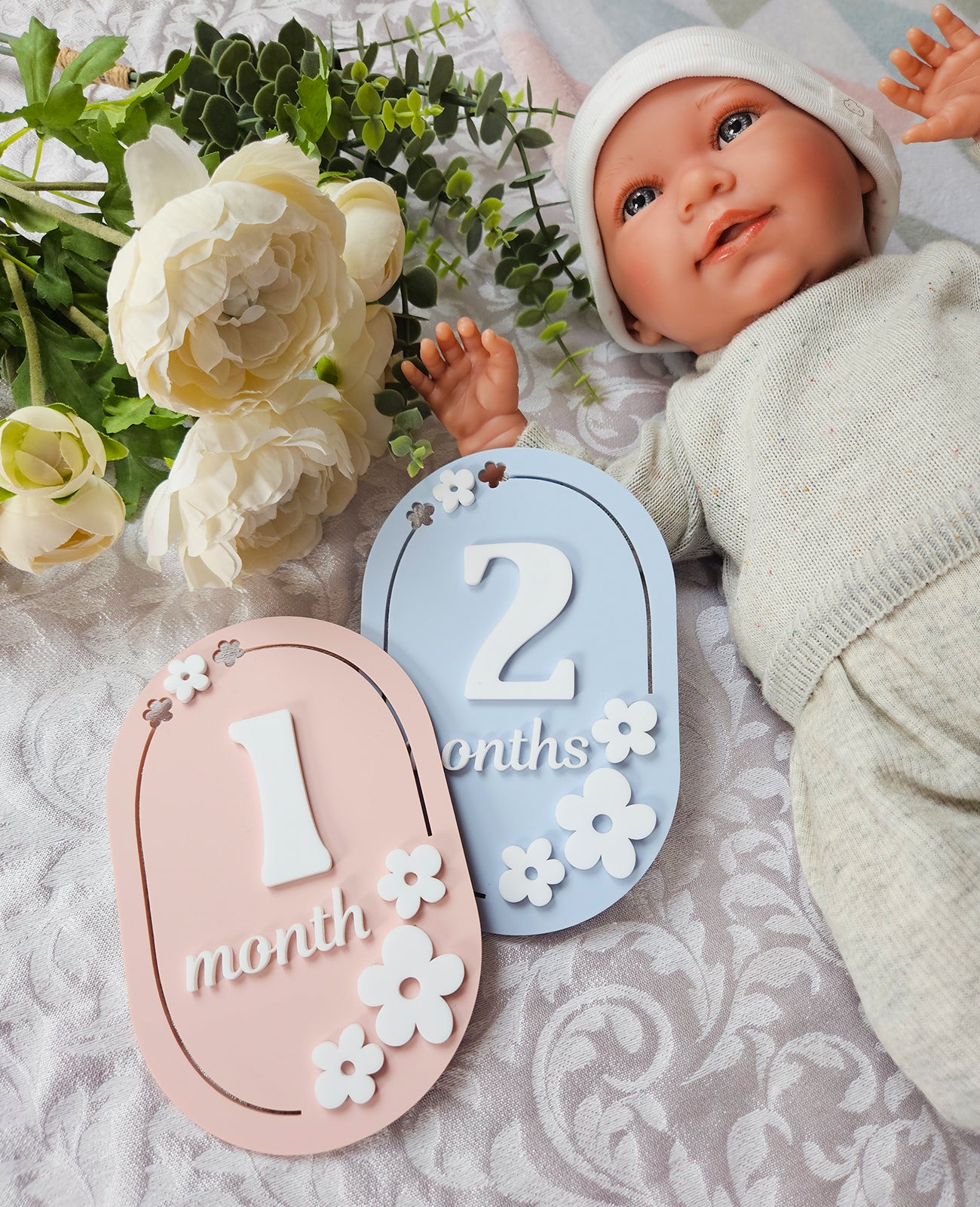 1-12 Month Baby milestone cards IN ENGLISH
