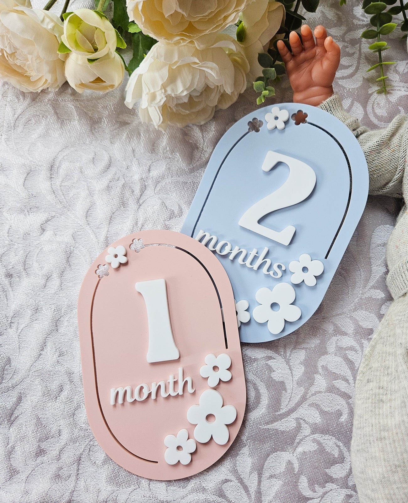 1-12 Month Baby milestone cards IN ENGLISH
