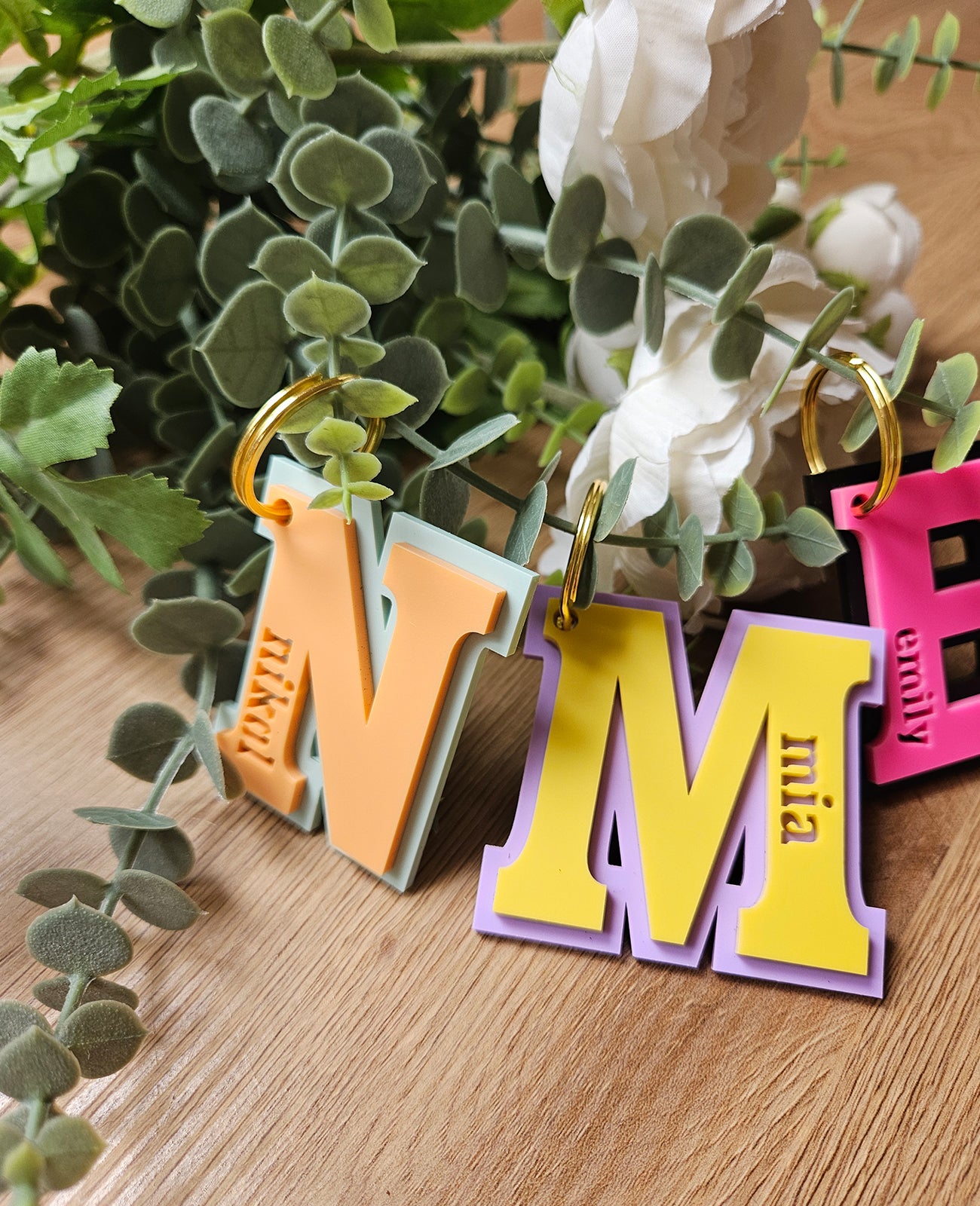 Personalized keychain LETTER