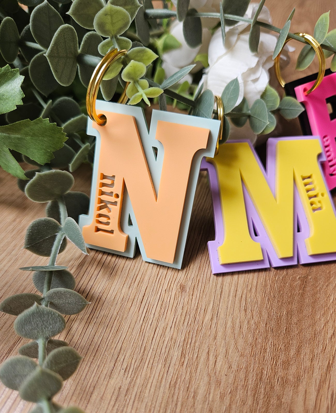 Personalized keychain LETTER