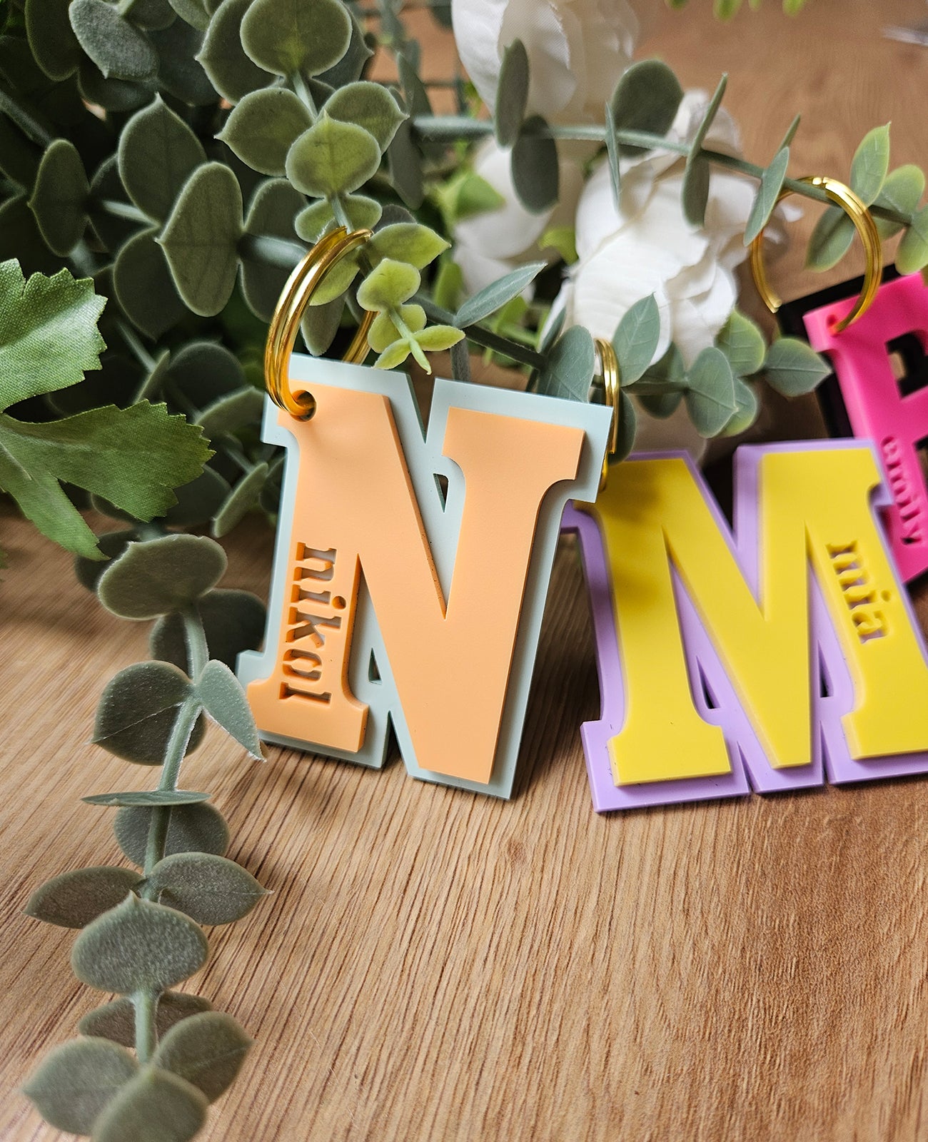 Personalized keychain LETTER