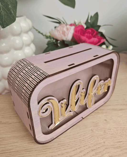 Personalized money bank LIGHT purple #05