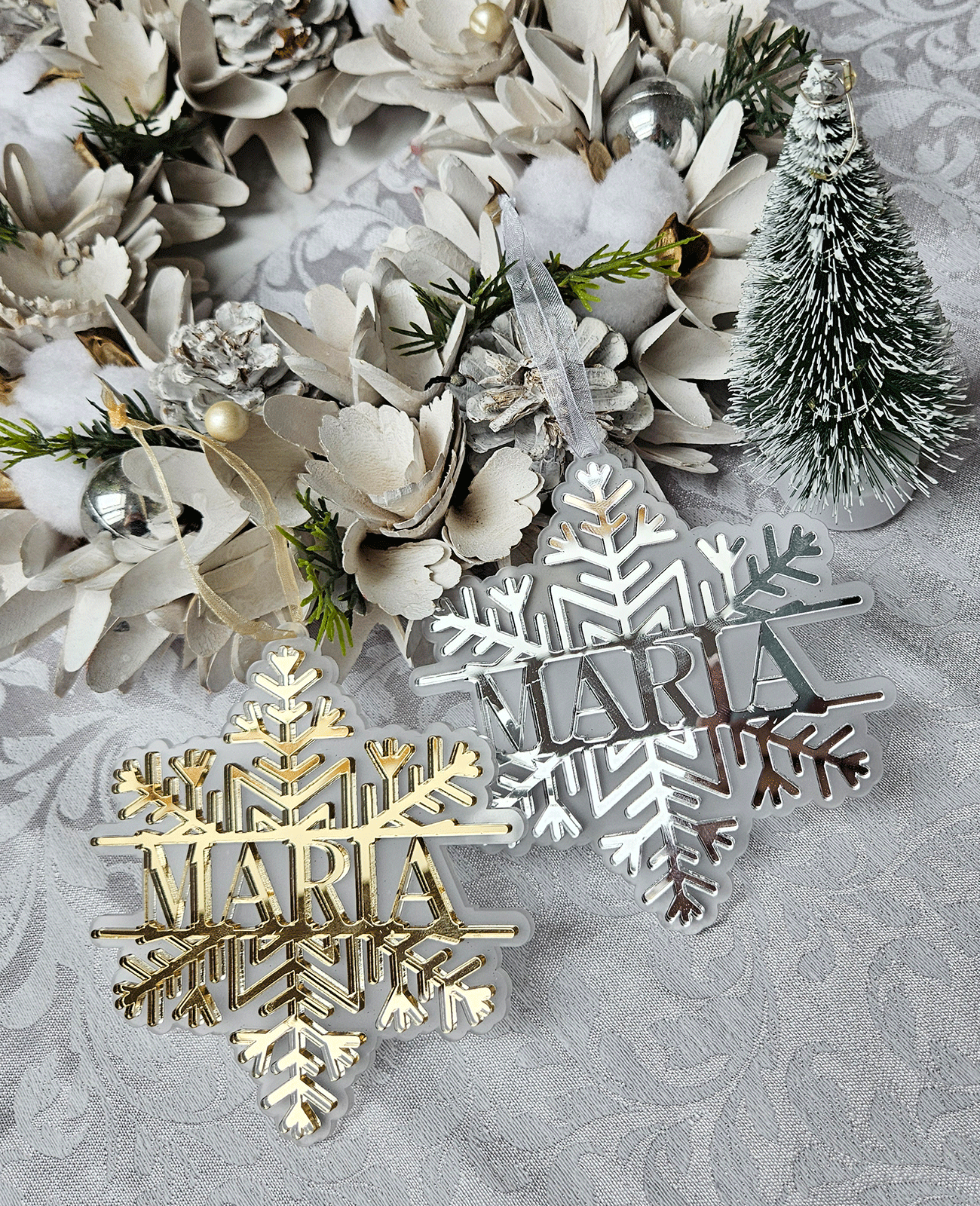 Personalized Christmas Tree Ornament (Design 4)