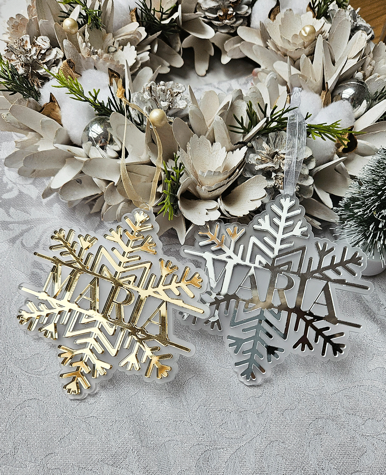 Personalized Christmas Tree Ornament (Design 4)