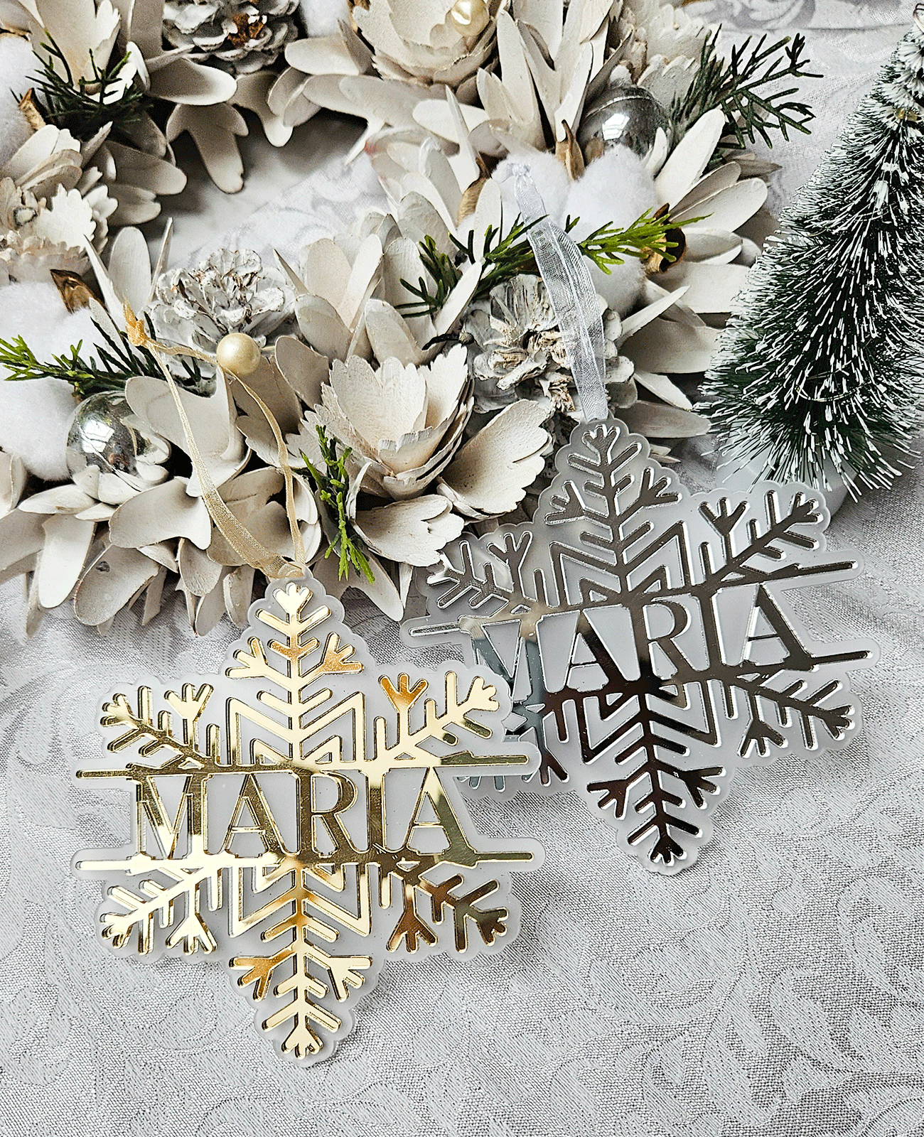 Personalized Christmas Tree Ornament (Design 4)