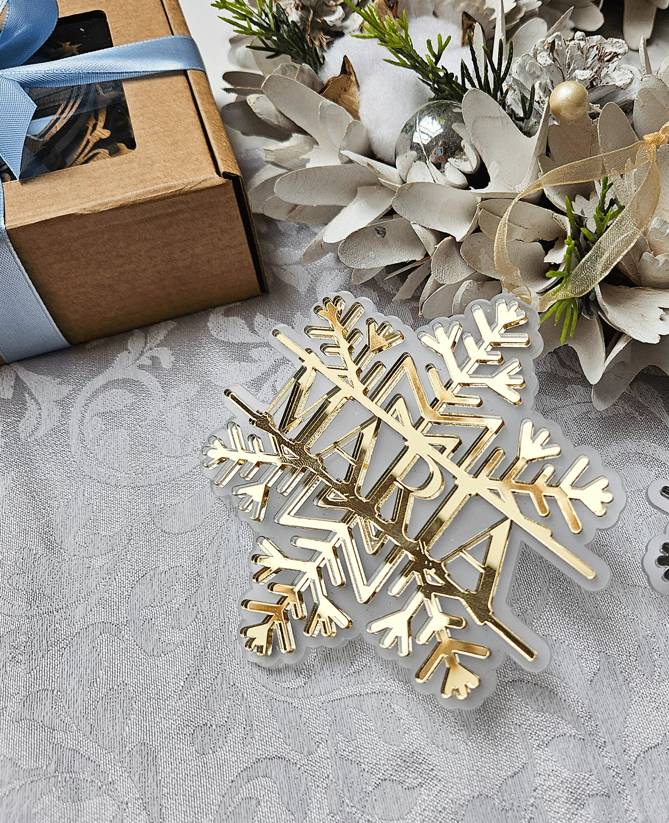 Personalized Christmas Tree Ornament (Design 4)