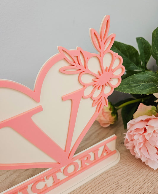 Personaalne nimesilt "Süda" (Teie nimega)