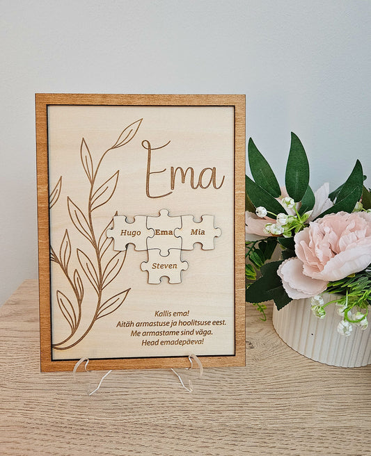 Personaalne tahvel - "Ema" | Kingitus emale | Emadepäeva kingitus