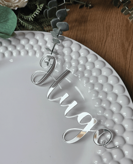 Nimesilt akrüülist, hõbe