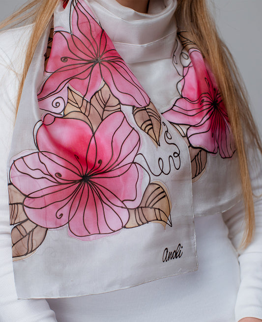 Siidisall Uhked punased lilled