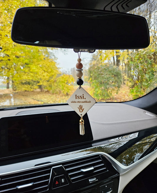 Isikupärastatud ripats autosse | Kingitus isadepäevaks | Kingitus isale