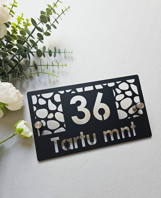 16x28 cm Luksuslik majanumber #9 | Tänavasildid