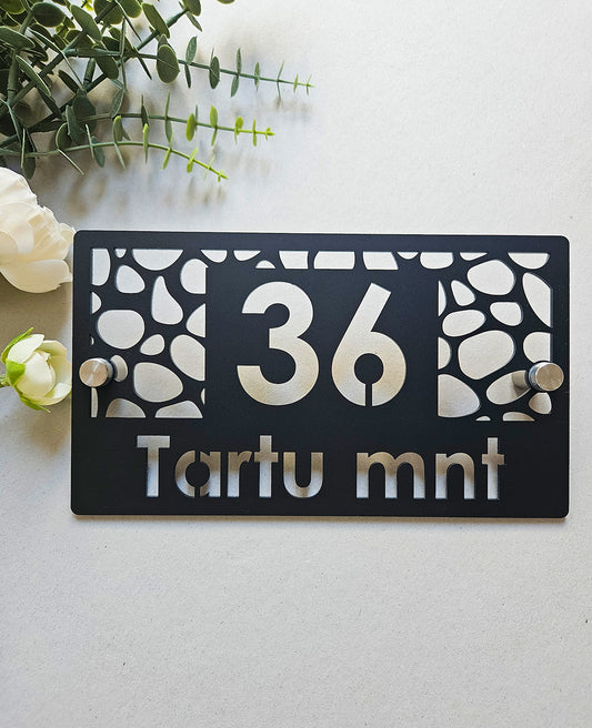 12x21 cm Luksuslik majanumber #6 | Tänavasildid
