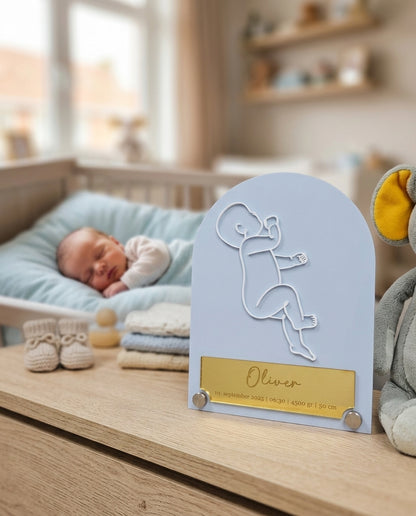 "Baby Boy" Acrylic Plaque — Baby Gift