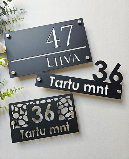 16x28 cm Luksuslik majanumber #9 | Tänavasildid