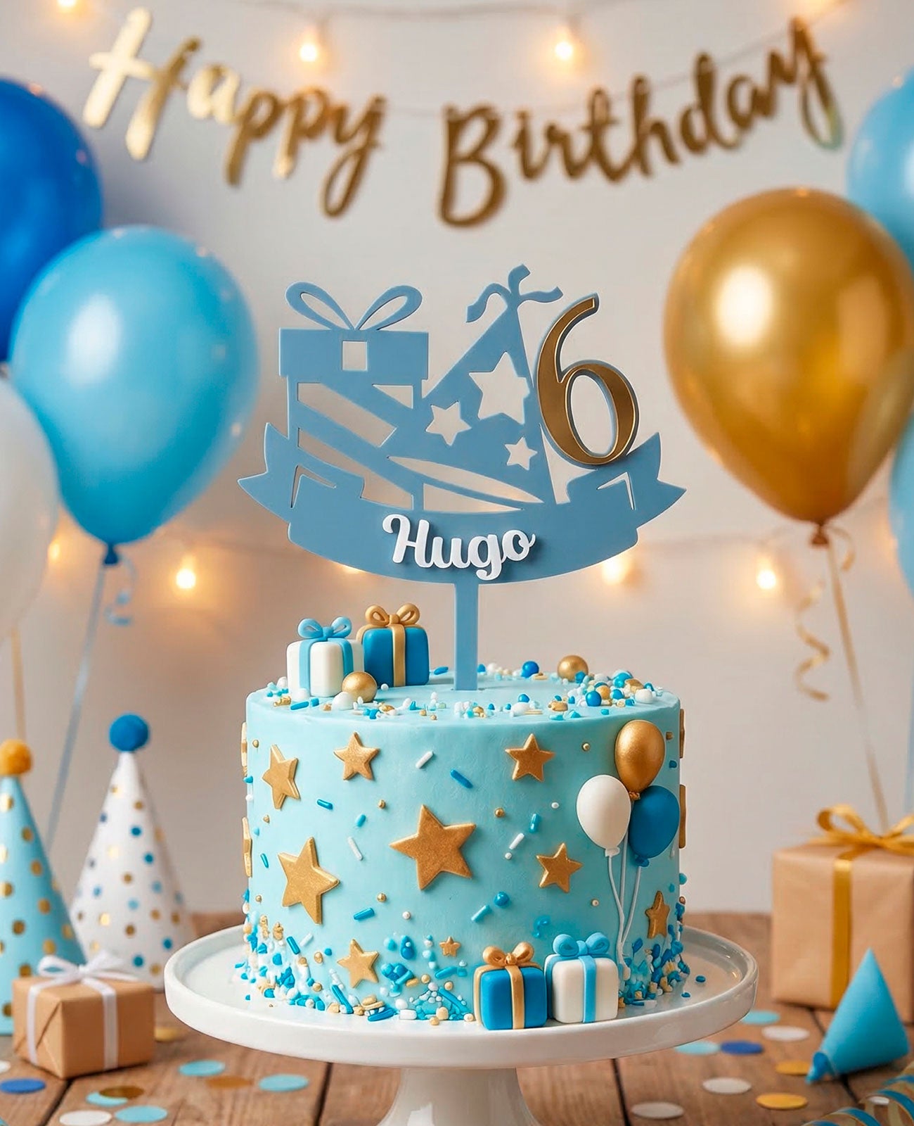 Acrylic name cake topper #3