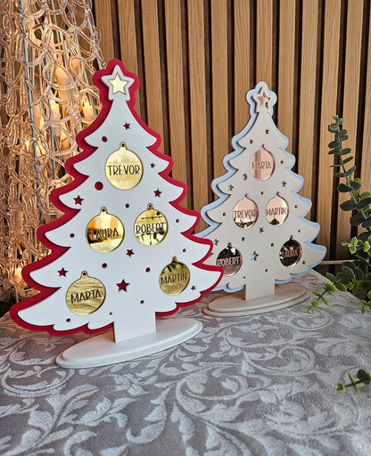 Isikupärane Jõulukuusk - Armas pere (helesinine)