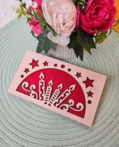 Money envelope "Birthday candles"