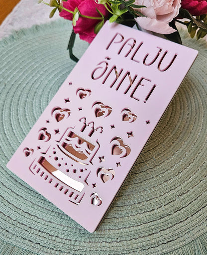 Money envelope "Birthday cake"