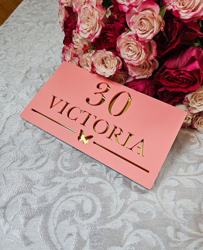 Custom money envelope "Luxury butterfly"