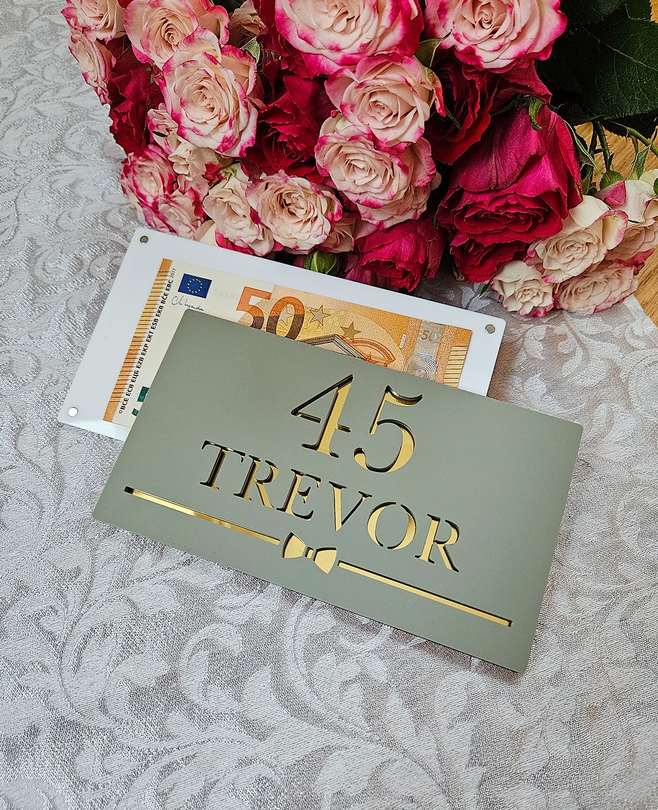 Custom money envelope "Tie"