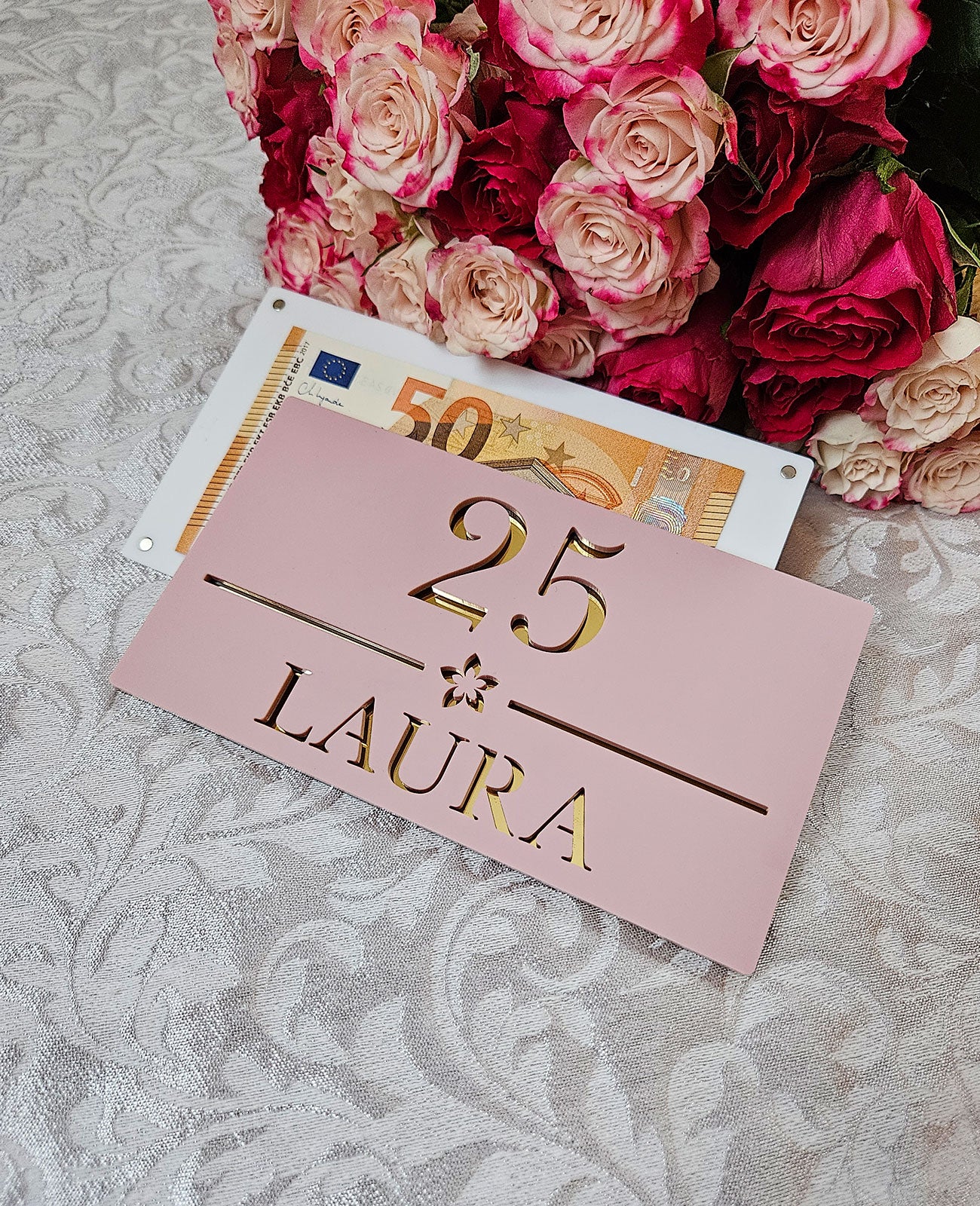 Custom money envelope "Luxury flower"