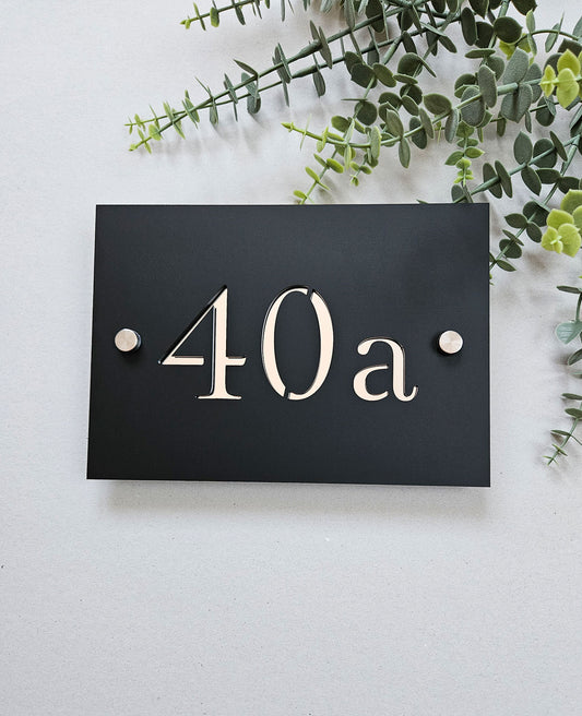 Luxury house number #1 | Modern House Numbers