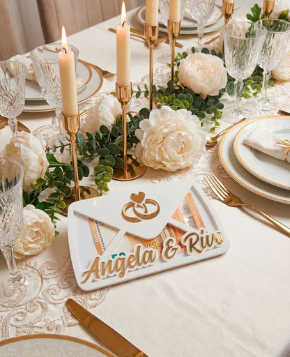 Kingitus, mis jääb südamesse igaveseks "Kuldne hetk" | Rahaümbrik pulmadeks | Rahakaart