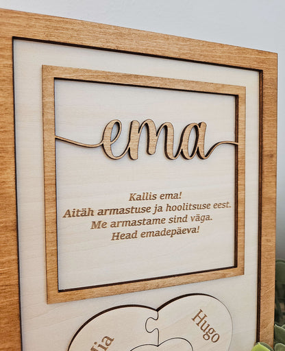 Personaalne kingitus - "Ema" | Kingitus emale | Emadepäeva kingitus