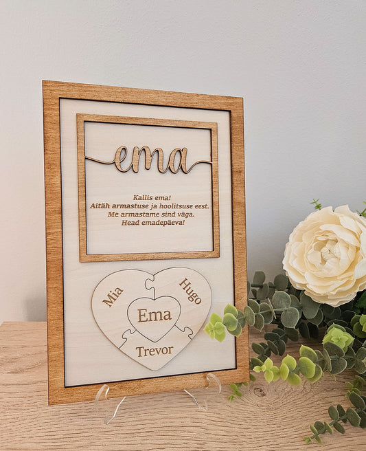 Personaalne kingitus - "Ema" | Kingitus emale | Emadepäeva kingitus