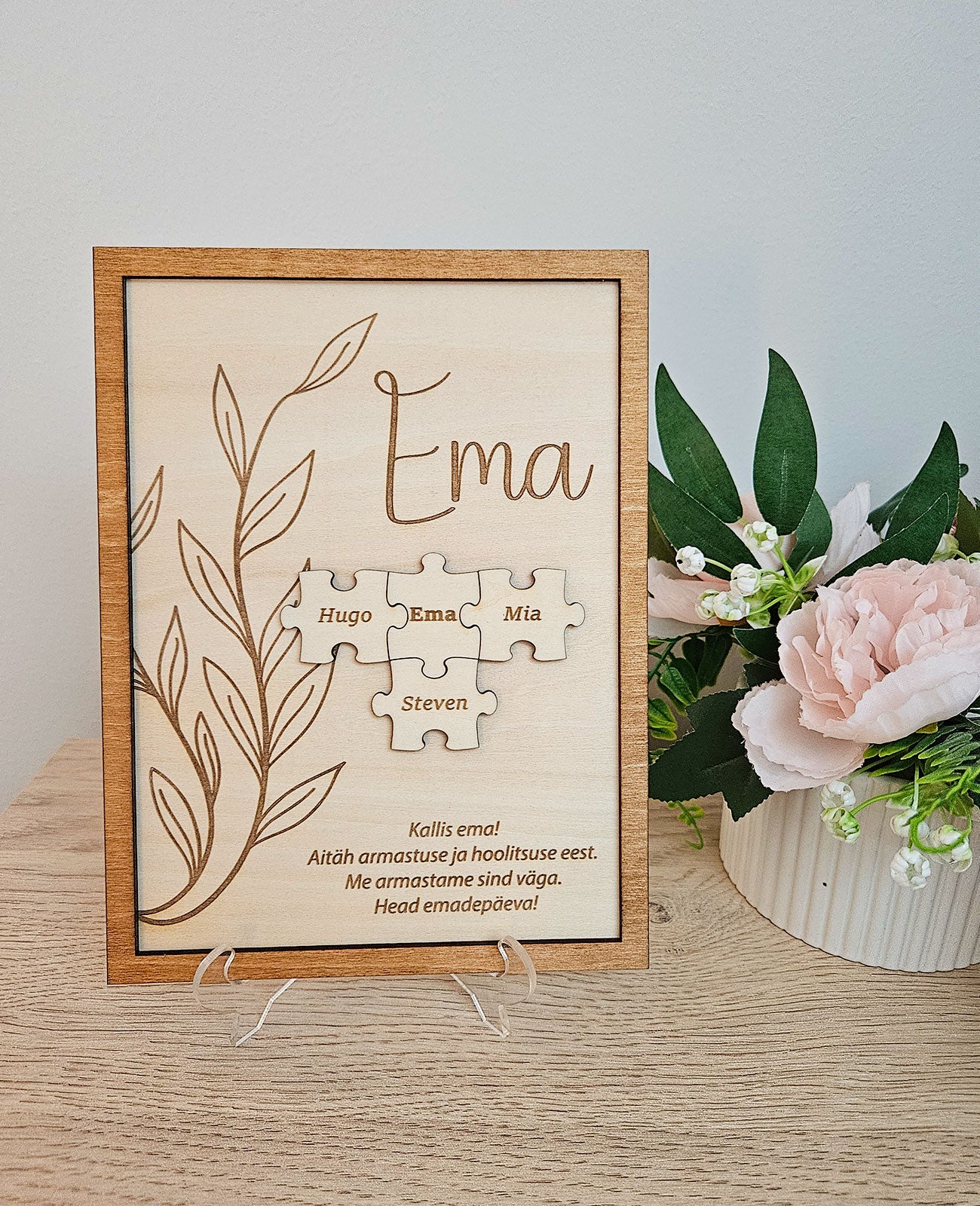 Personaalne tahvel - "Ema" | Kingitus emale | Emadepäeva kingitus