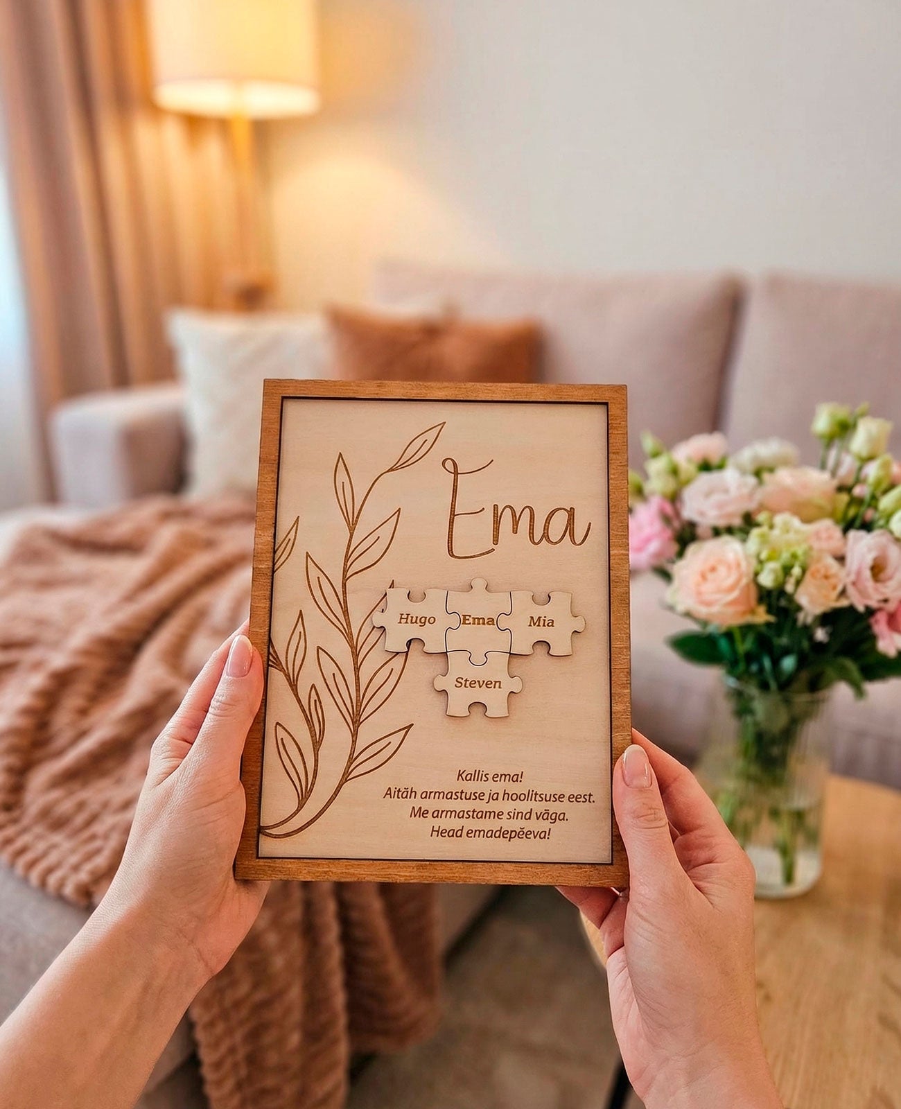 Personaalne tahvel - "Ema" | Kingitus emale | Emadepäeva kingitus