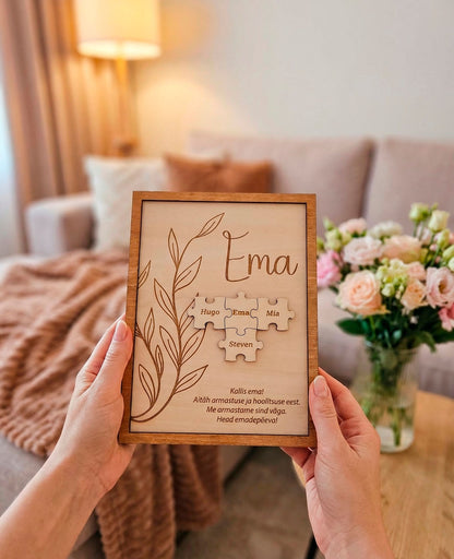 Personaalne tahvel - "Ema" | Kingitus emale | Emadepäeva kingitus