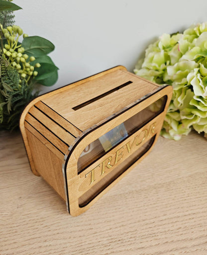 Personalized money bank BLUE #12