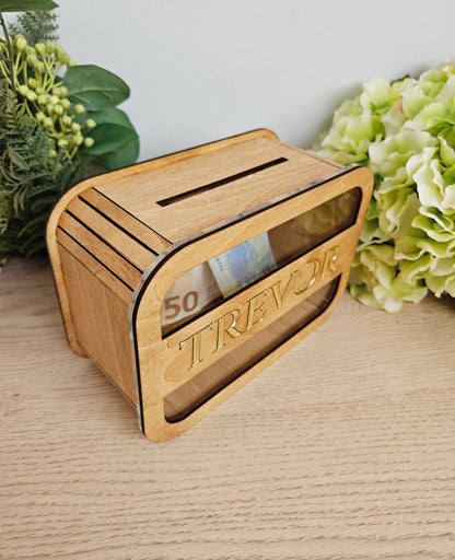 Personalized money bank BLUE #12