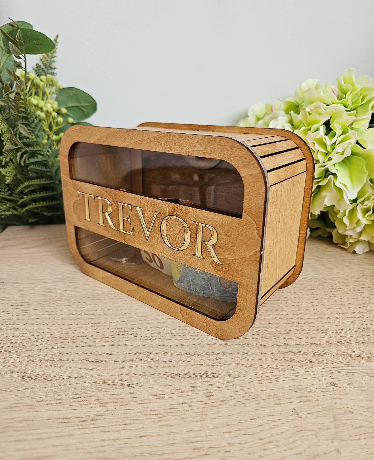 Personalized money bank BLUE #12