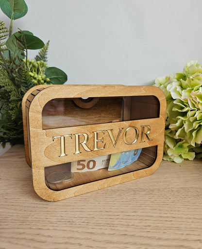 Personalized money bank BLUE #12