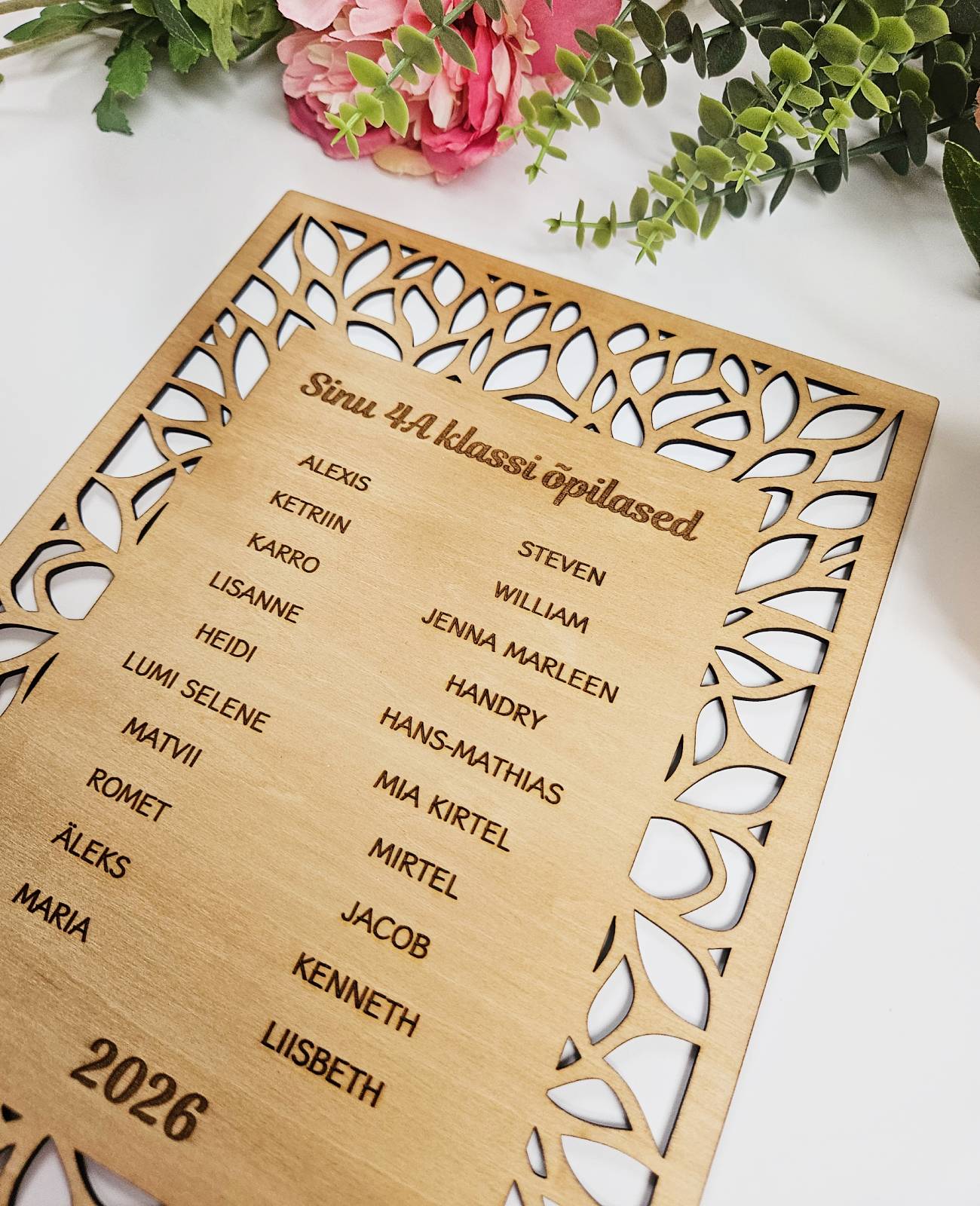 Personaliseeritud tänukaart, A4 suurus