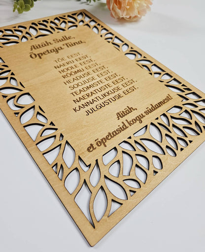 Personaliseeritud tänukaart, A4 suurus